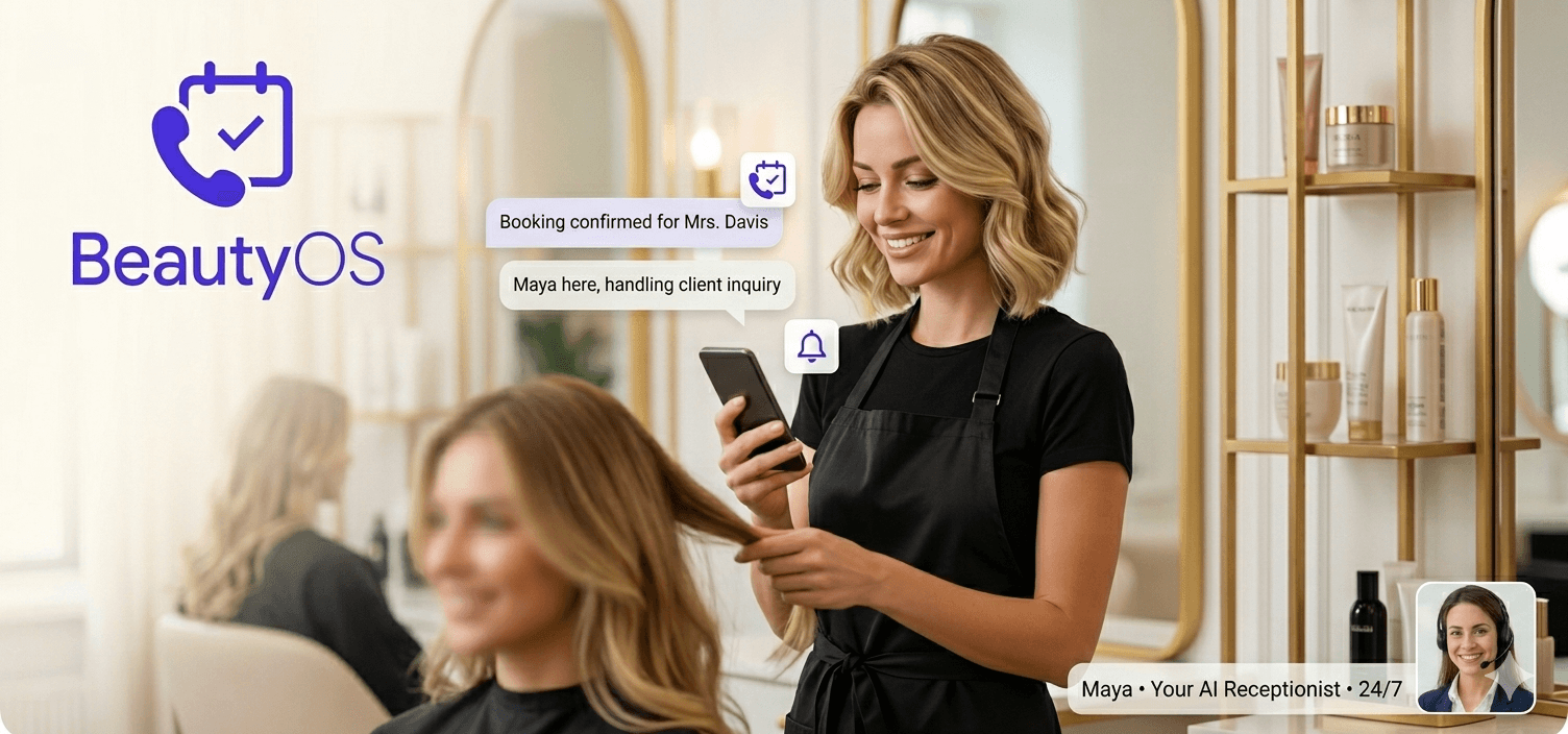 BeautyOS AI Receptionist for Beauty Salon & Spa